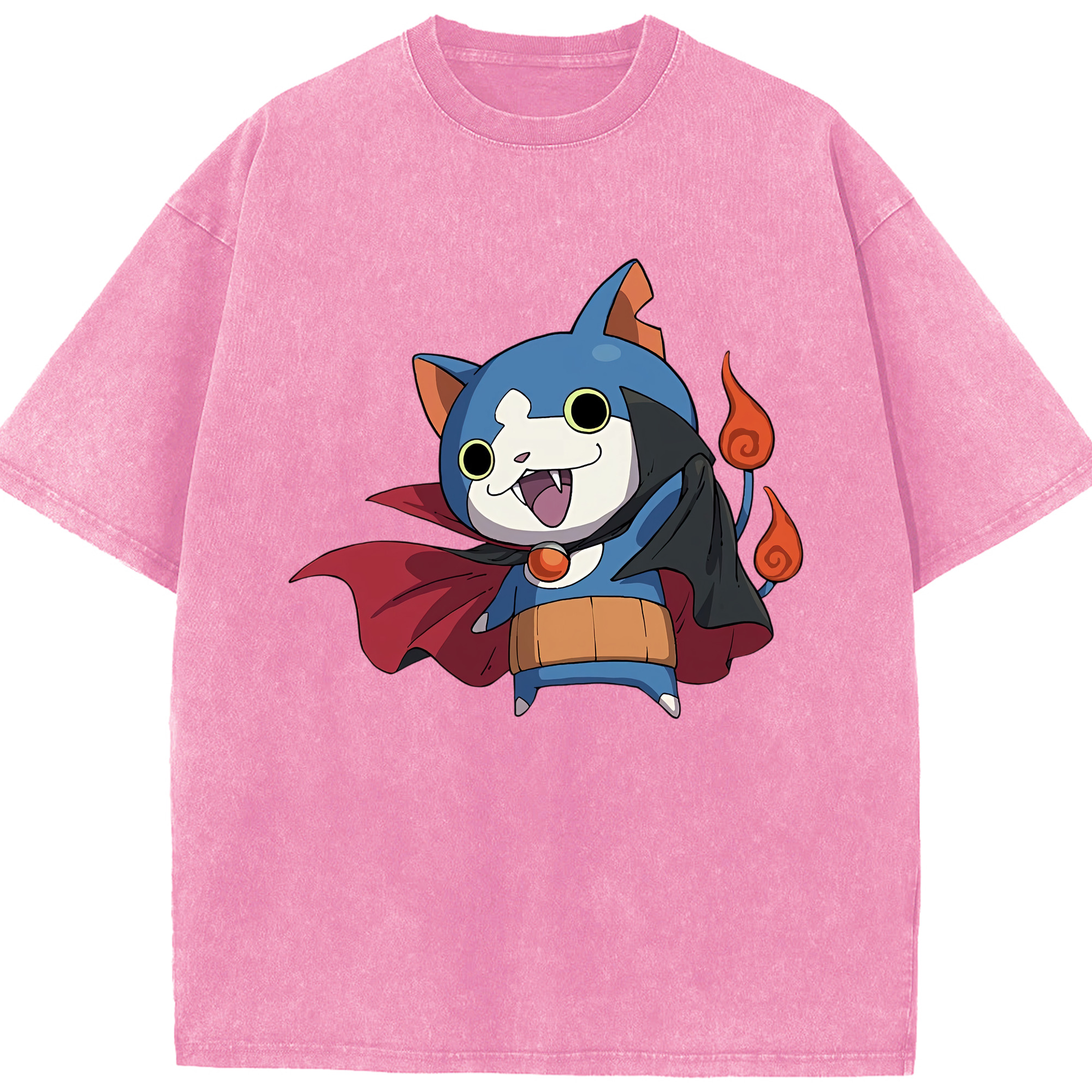 （画像用） 妖怪ウォッチ Yo-kai Watch 綿100% ヴィンテージ風 半袖Tシャツ（フロントプリント）